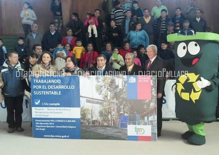 Isla Huapi inaugura un proyecto que garantiza su limpieza y preservación natural