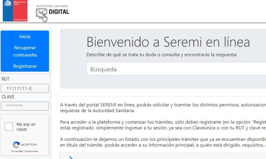 Seremi en línea facilitará permisos sanitarios a emprendedores