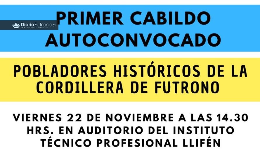 Este viernes: Invitan a primer Cabildo autoconvocado en Llifén