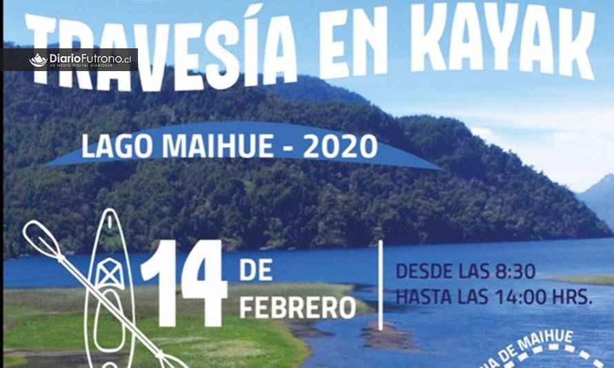 Invitan a participar de la 4° Travesía en kayak por el lago Maihue

