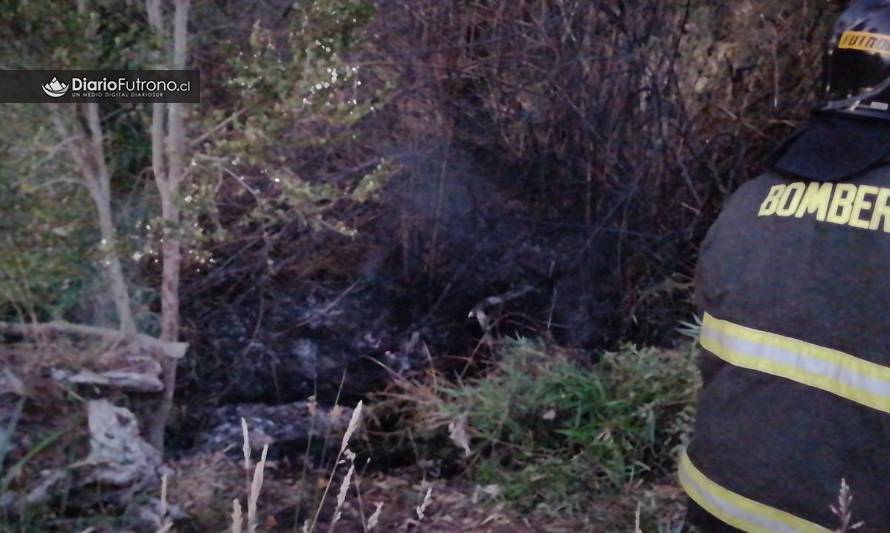 Incendio en Pumol y rebrote en Quimán movilizaron a Bomberos de Futrono