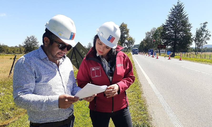 MOP pone en marcha proyecto de recapado asfáltico entre la Ruta 5 Sur y Futrono