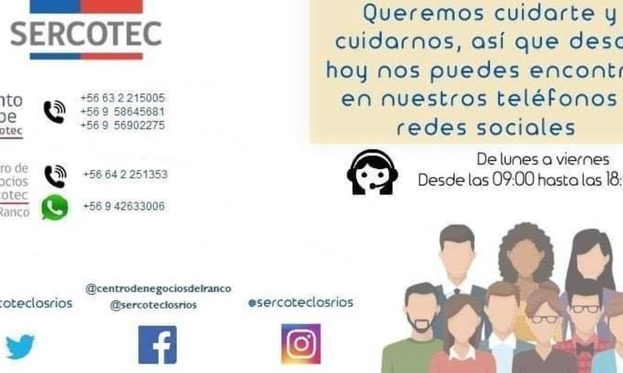 Ante contingencia: Sercotec Ranco invita a participar de charlas y asesorías online