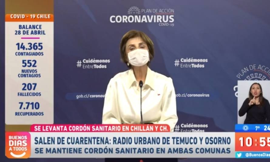 Minsal confirmó este martes cuarto fallecido en la Región de los Ríos