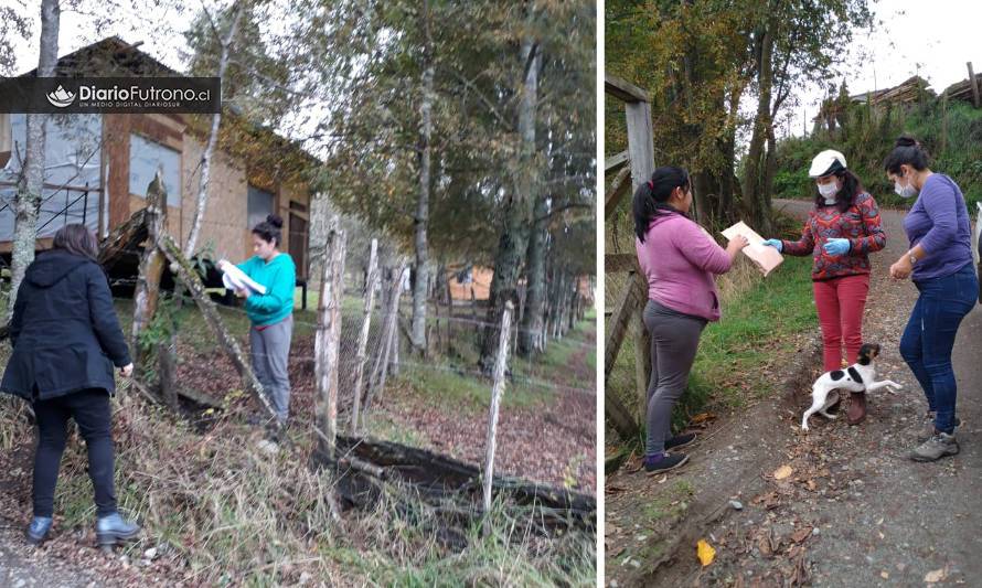 Fundación San Conrado llega con material pedagógico a sectores apartados de Futrono