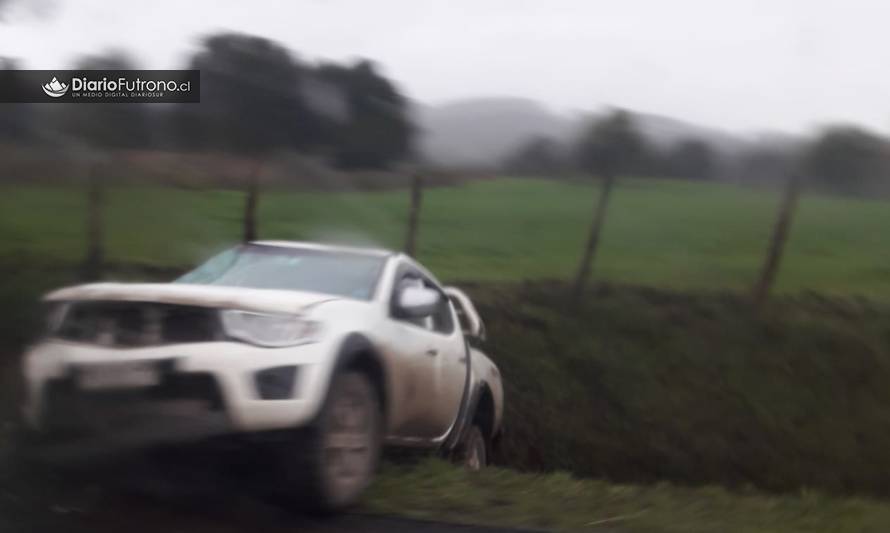 Reportan accidente en ruta Futrono-Cruce Reumén