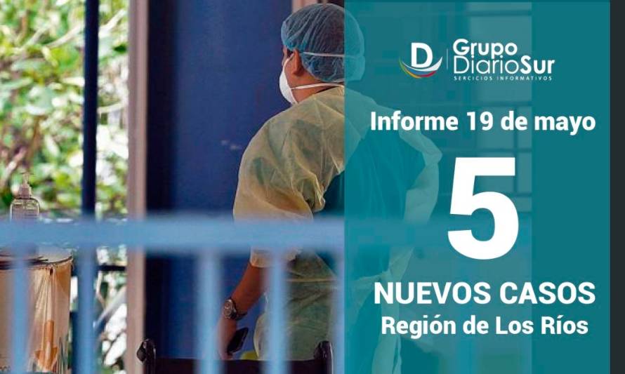 Seremi confirmó 5 nuevos contagios en Los Ríos: todos en comunas