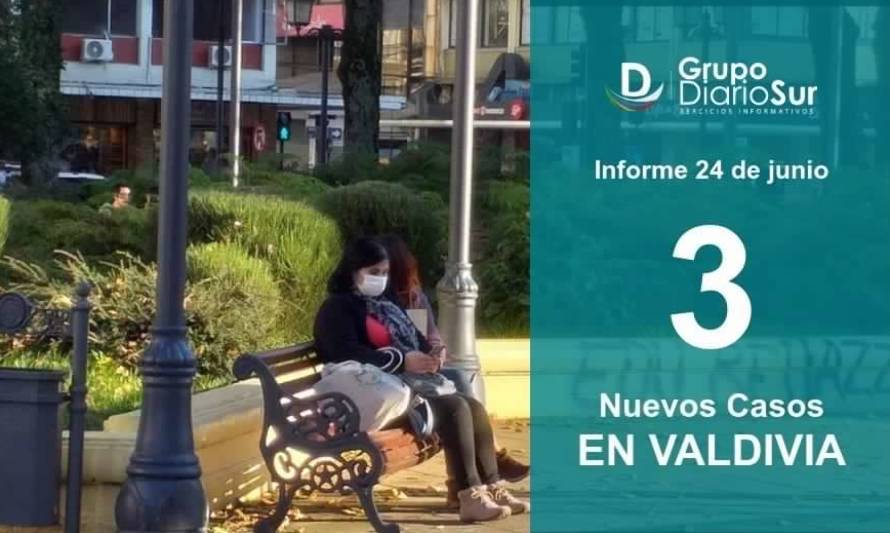 Valdivia suma 3 casos de Covid-19 y mantiene 50 activos