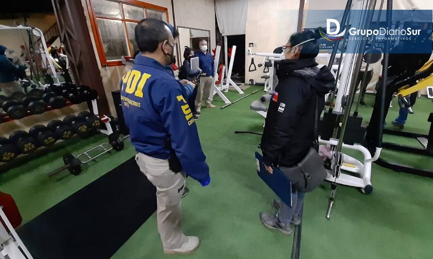 5 detenidos en Valdivia por funcionamiento de un gimnasio