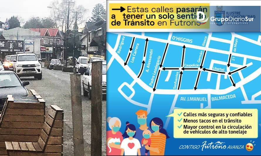 Atentos conductores: calles céntricas de Futrono tienen un solo sentido