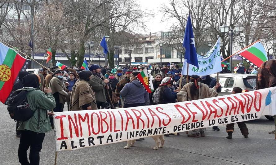 Pobladores de la costa valdiviana protestaron por "invasión inmobiliaria" 