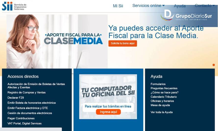 Cómo obtener clave de impuestos internos-sii.cl para Bono Clase Media