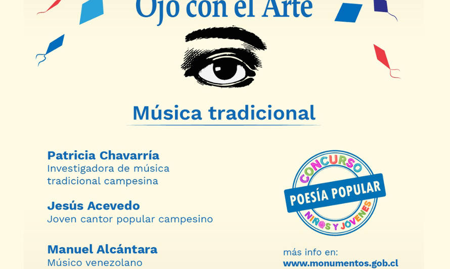 Música tradicional chilena y latinoamericana protagonizarán nuevo capítulo de “Ojo con el arte”