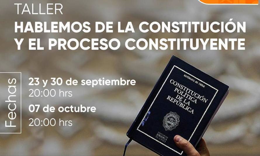 Municipalidad de Valdivia convoca a participar en clases online sobre plebiscito y constitución 
