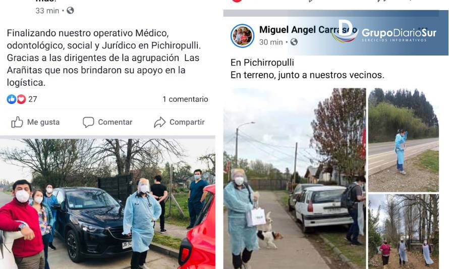 Vecinos de Pichirropulli denuncian acto político en plena alza de covid en Paillaco