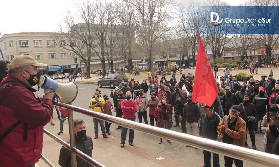 Trabajadores de Infodema realizaron una protesta pacífica en la Plaza de la República