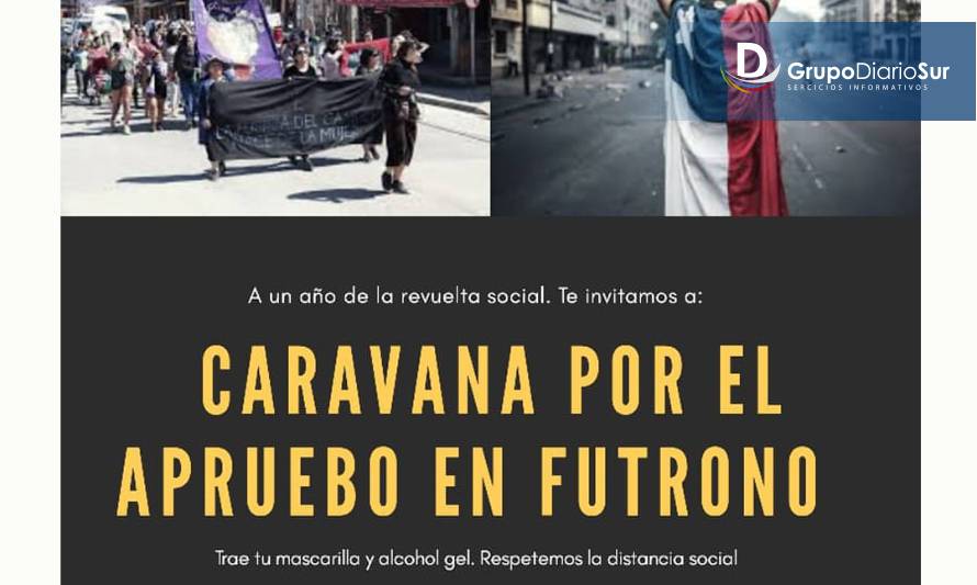 Se invita a participar de Caravana por el Apruebo en Futrono