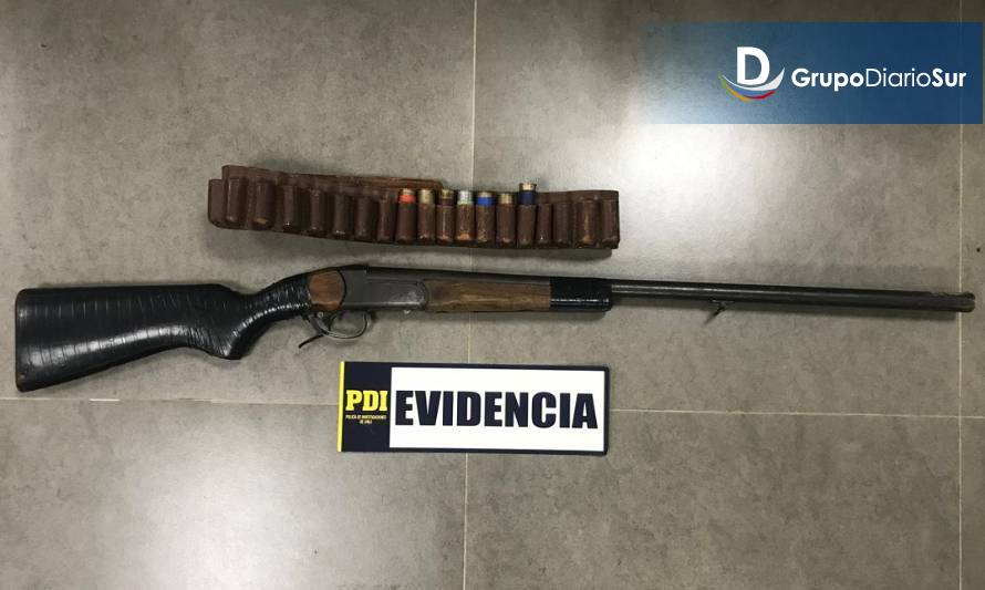 Detienen a sujeto que efectuaba disparos en la vía pública en Valdivia