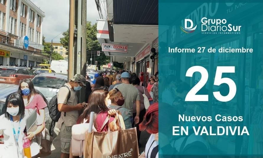 Con menos exámenes: Valdivia registra menor cantidad de contagios
