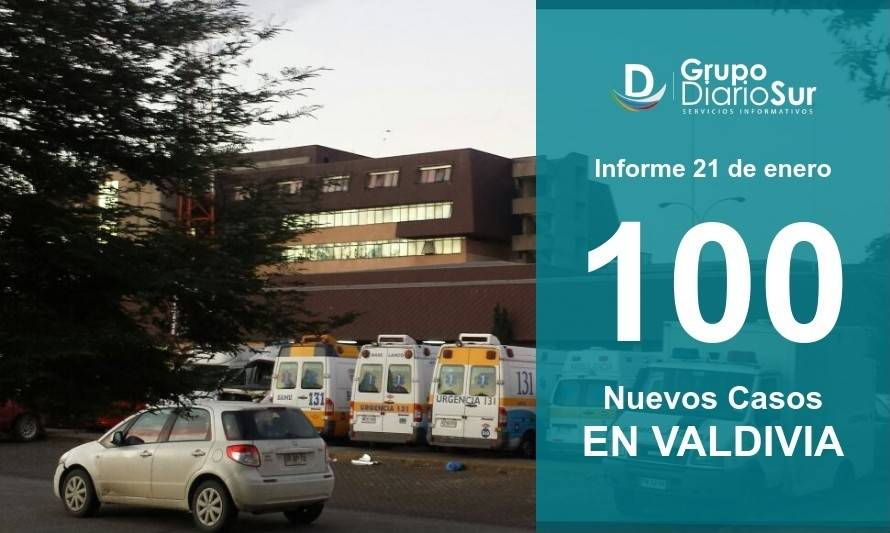 Valdivia reporta este jueves 100 nuevos casos de Coronavirus