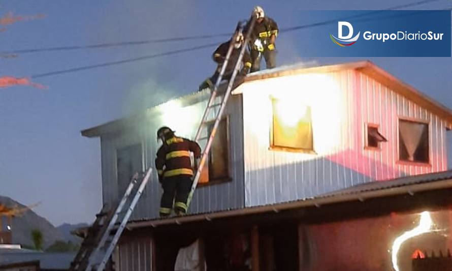 Alarma por incendio en calle Essal de Futrono