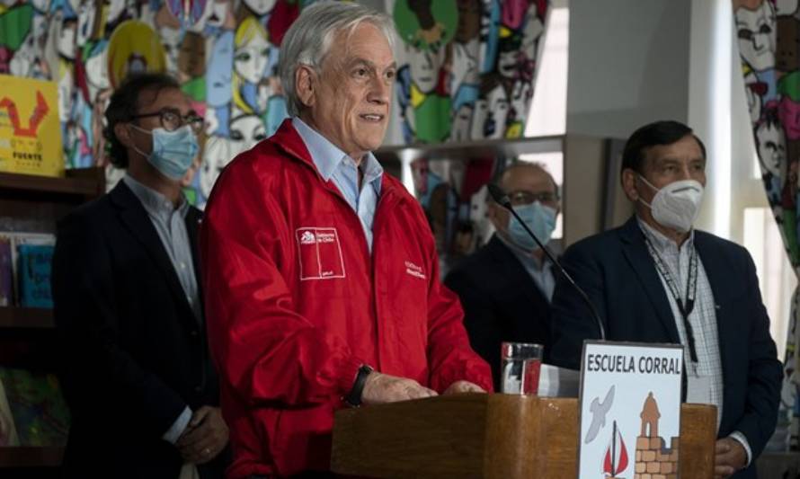 Desde Los Ríos: Presidente Piñera anuncia inicio del año escolar para marzo