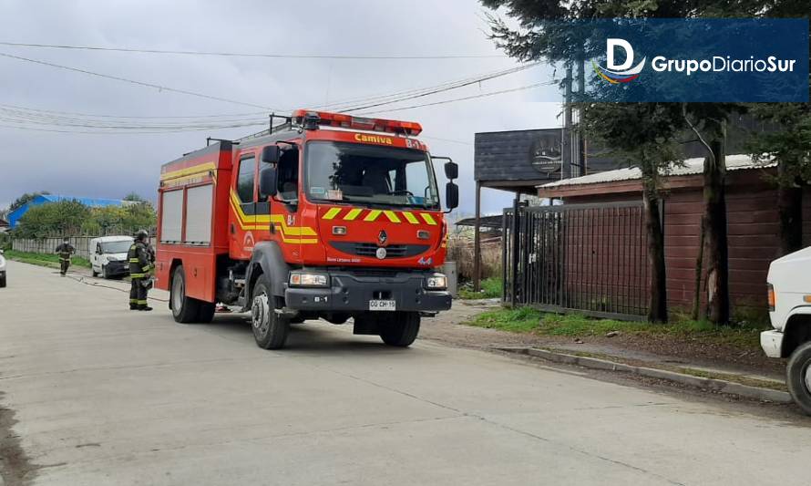 Bomberos controló dos emergencias por fuga de gas en Futrono