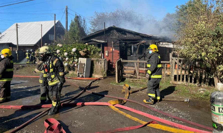 Alarma por incendio de vivienda en Río Bueno