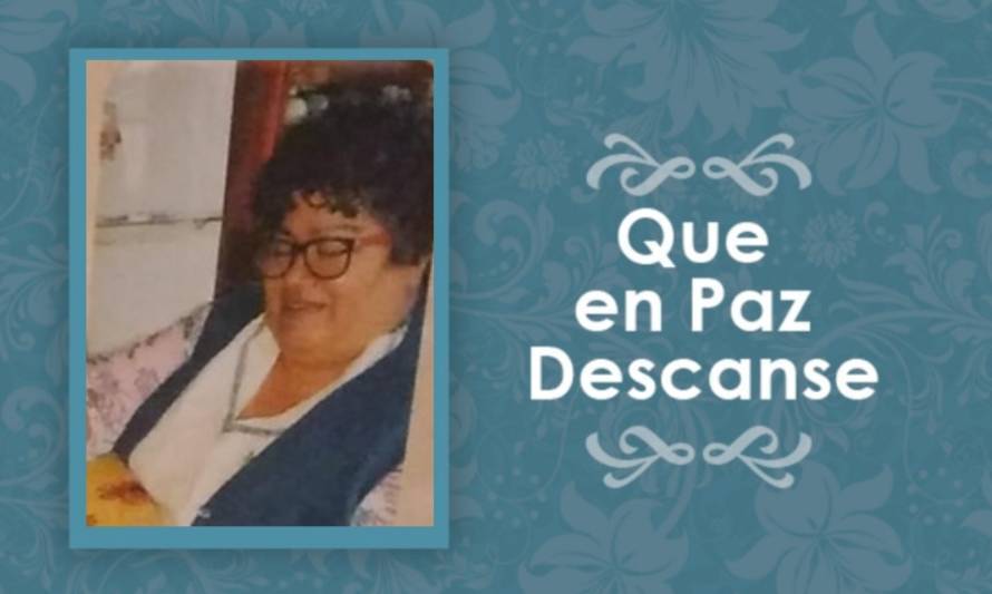 Falleció Verónica Matamala Flores Q. E. P. D. 