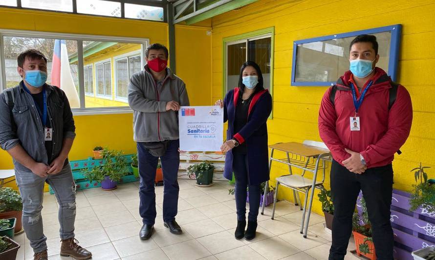Los Ríos: 76 establecimientos educacionales han adherido a estrategia de cuadrillas sanitarias