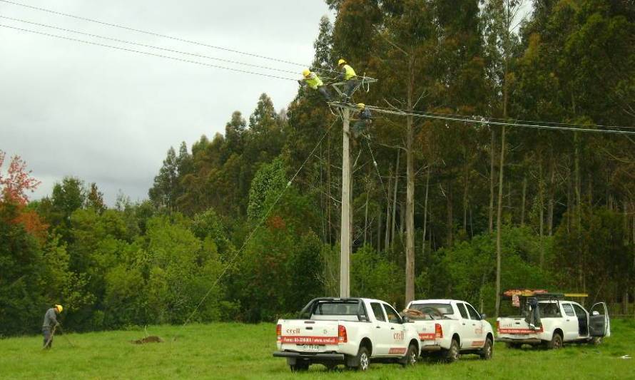 Saesa comunica cortes de energía en Llifén y Arquilhue