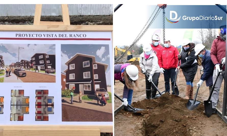 Se efectuó ceremonia de primera piedra del conjunto habitacional Vista del Ranco 