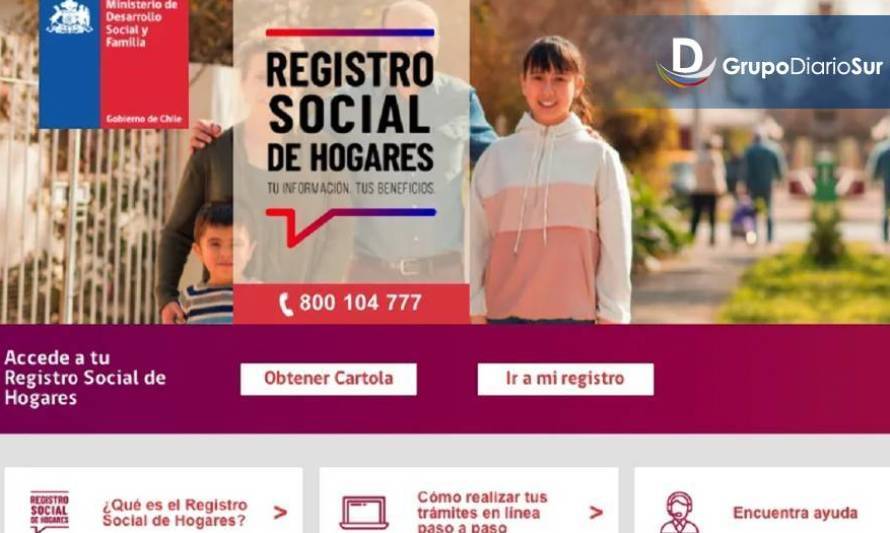 Destacan fuerte aumento de solicitudes del Registro Social de Hogares (RSH)