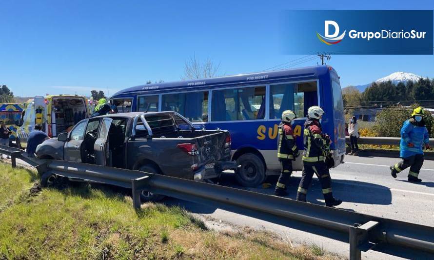 Colisión múltiple en acceso a Puerto Montt involucró a 27 personas