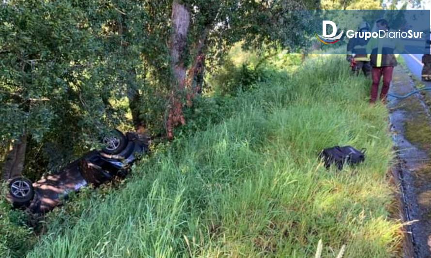 Accidente en ruta Futrono-Nontuelá deja una persona lesionada