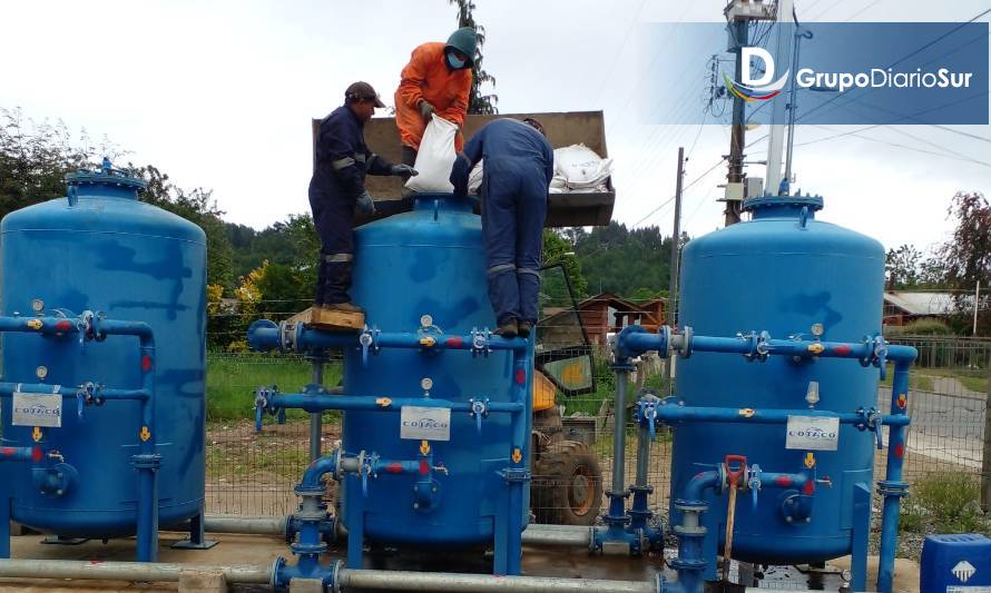 Comisión habría encontrado la falla que presenta red de agua en Llifén