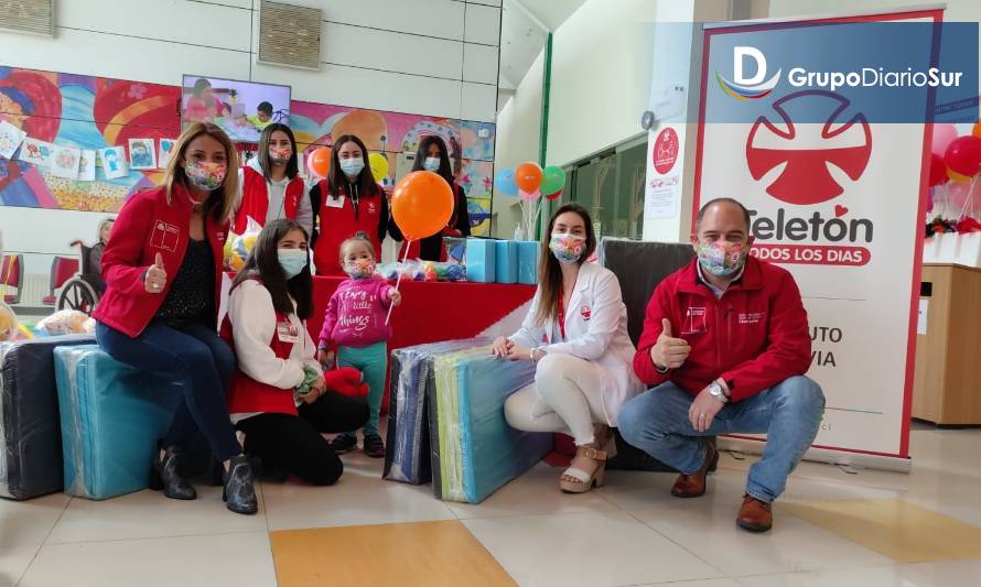 Niños y niñas de Instituto Teletón Valdivia reciben kits terapéuticos “Elige Vivir Sano”