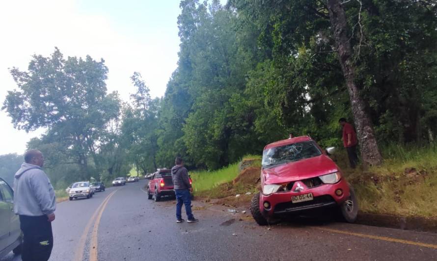 Reportan un 2do volcamiento vehicular en Futrono