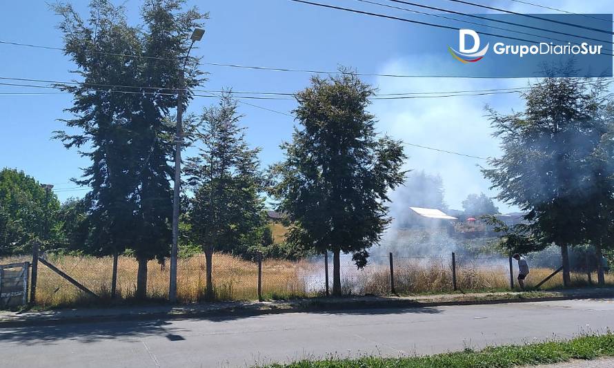 Alarma de bomberos por incendio de pastizales en Futrono