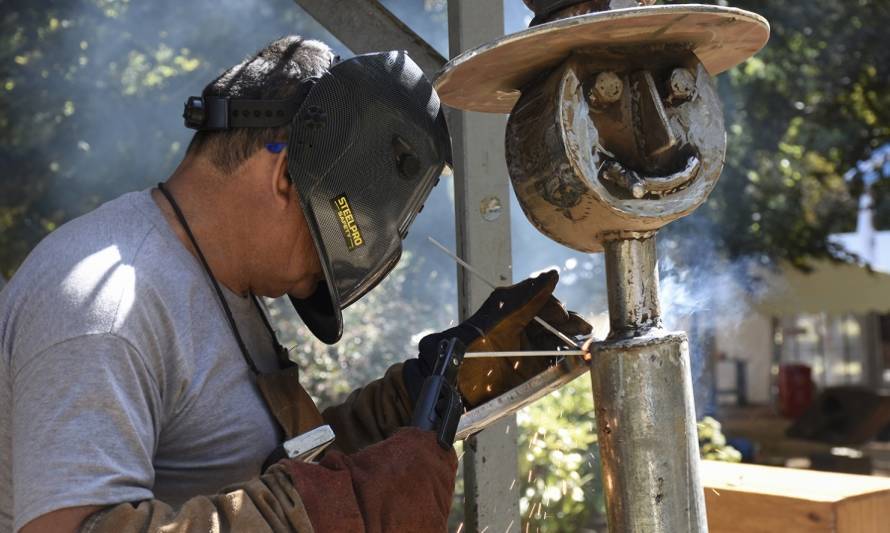 Con seis artistas nacionales comenzó 26° Simposio de Esculturas de Valdivia 