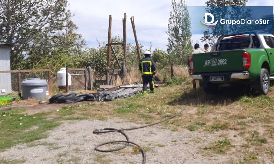 Bomberos acudió a un principio de incendio en sector Pumol