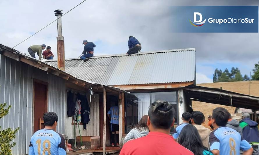 Principio de incendio en Loncopán movilizó a bomberos