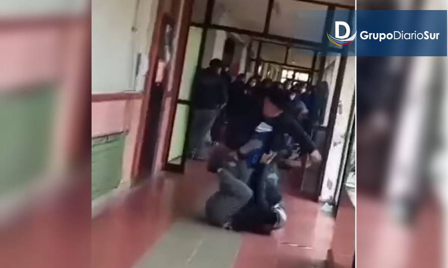 Estudiantes protagonizan pelea en Liceo Técnico de Valdivia