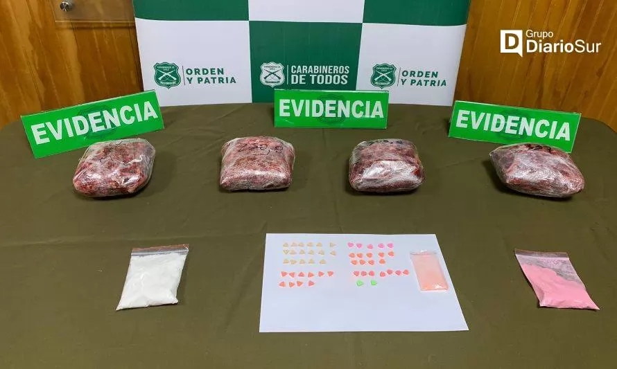 Decomisan más de dos kilos de droga en acceso norte a Los Ríos
