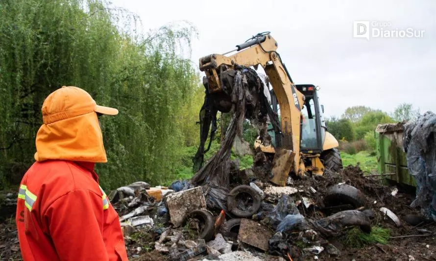 Municipio retiró 25 toneladas de desechos en microbasural en Las Animas