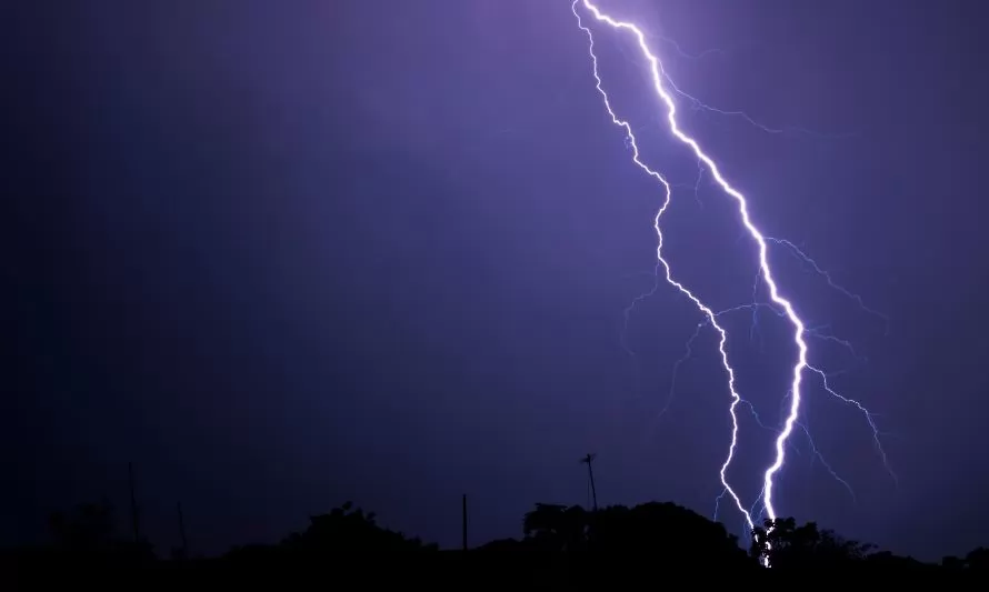 Anuncian tormentas eléctricas en distintos puntos de la Región de Los Ríos