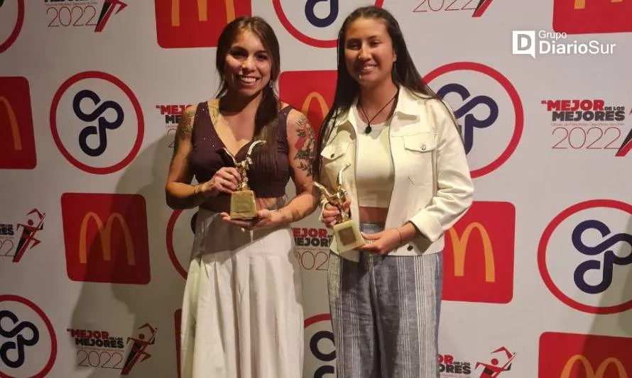 Orgullo valdiviano: dos deportistas fueron premiadas por el Círculo de Periodistas Deportivos