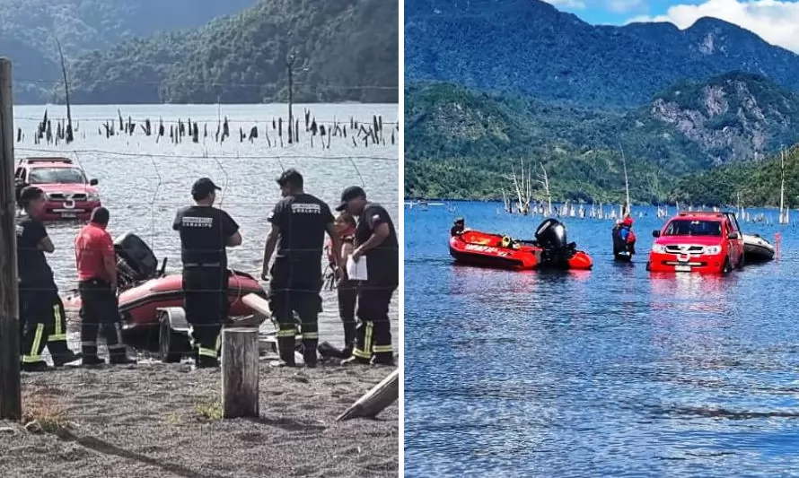 Continúa la búsqueda de turista desaparecido en lago Pellaifa