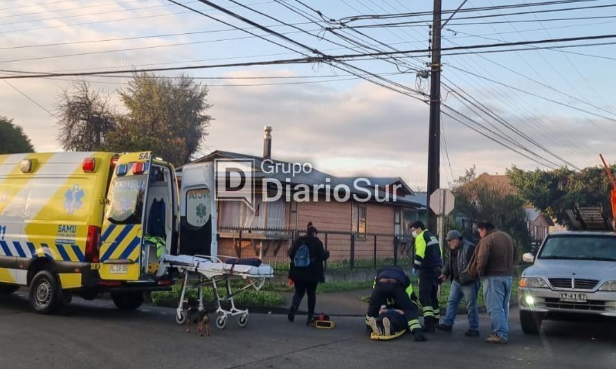 Adulta mayor fue atropellada en Paillaco