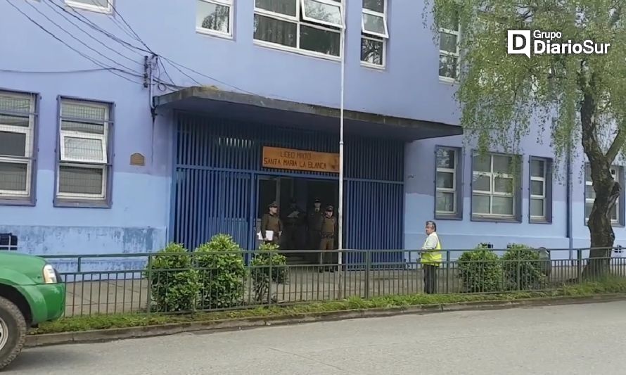 Riña escolar: liceo valdiviano desmiente uso de armas de fuego en su interior